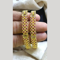 Kavita Art Gold Plated Crystal Stone Bangles Set