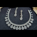 Kavita Art Silver Plated American Diamond Necklace Set
