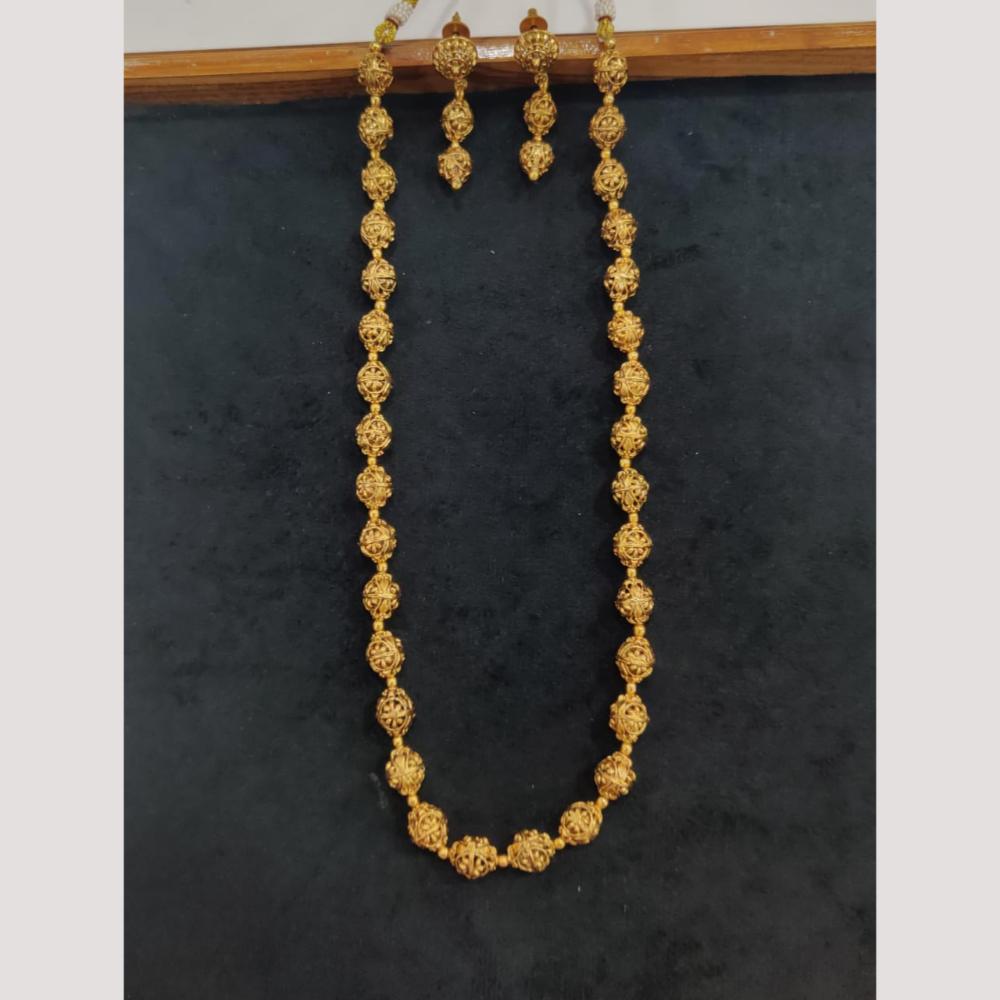 Kavita Art Gold Plated Long Necklace Set
