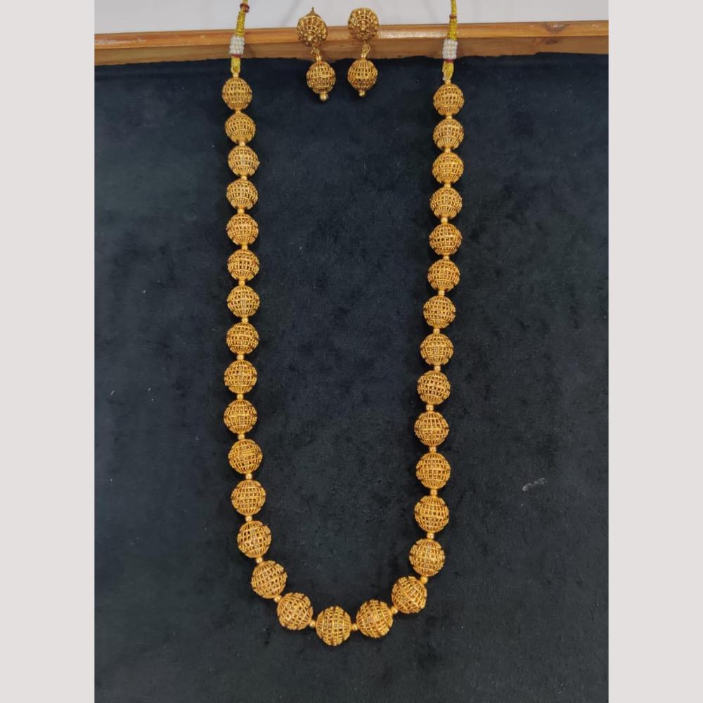 Kavita Art Gold Plated Long Necklace Set