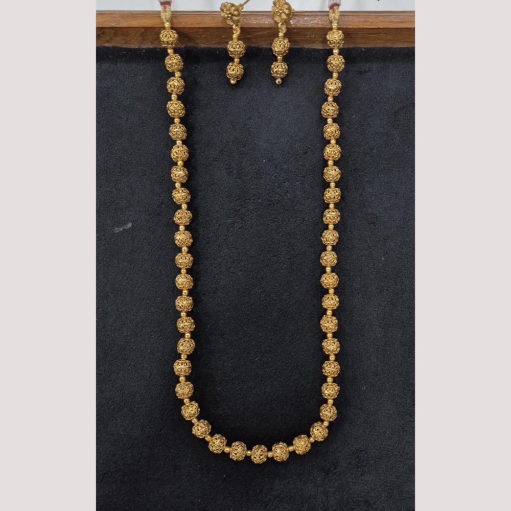 Kavita Art Gold Plated Long Necklace Set