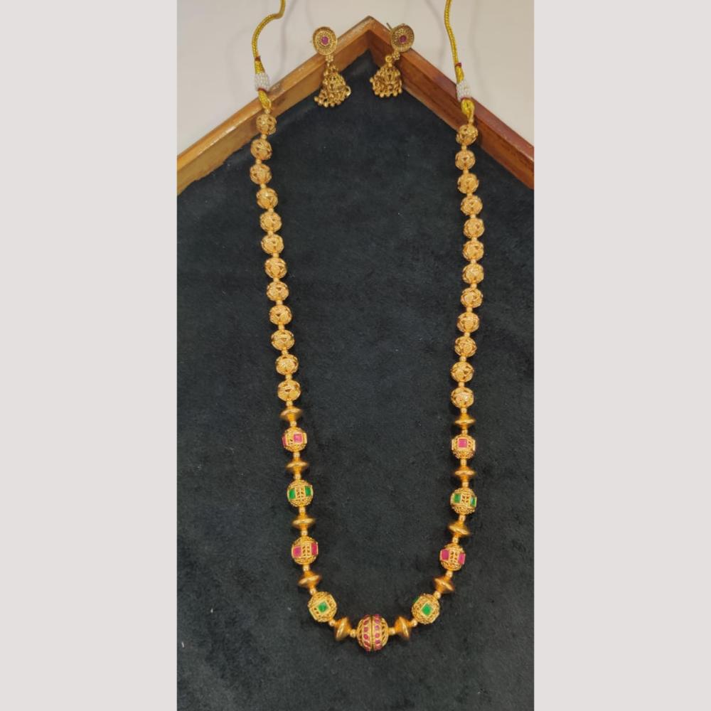 Kavita Art Gold Plated Long Necklace Set