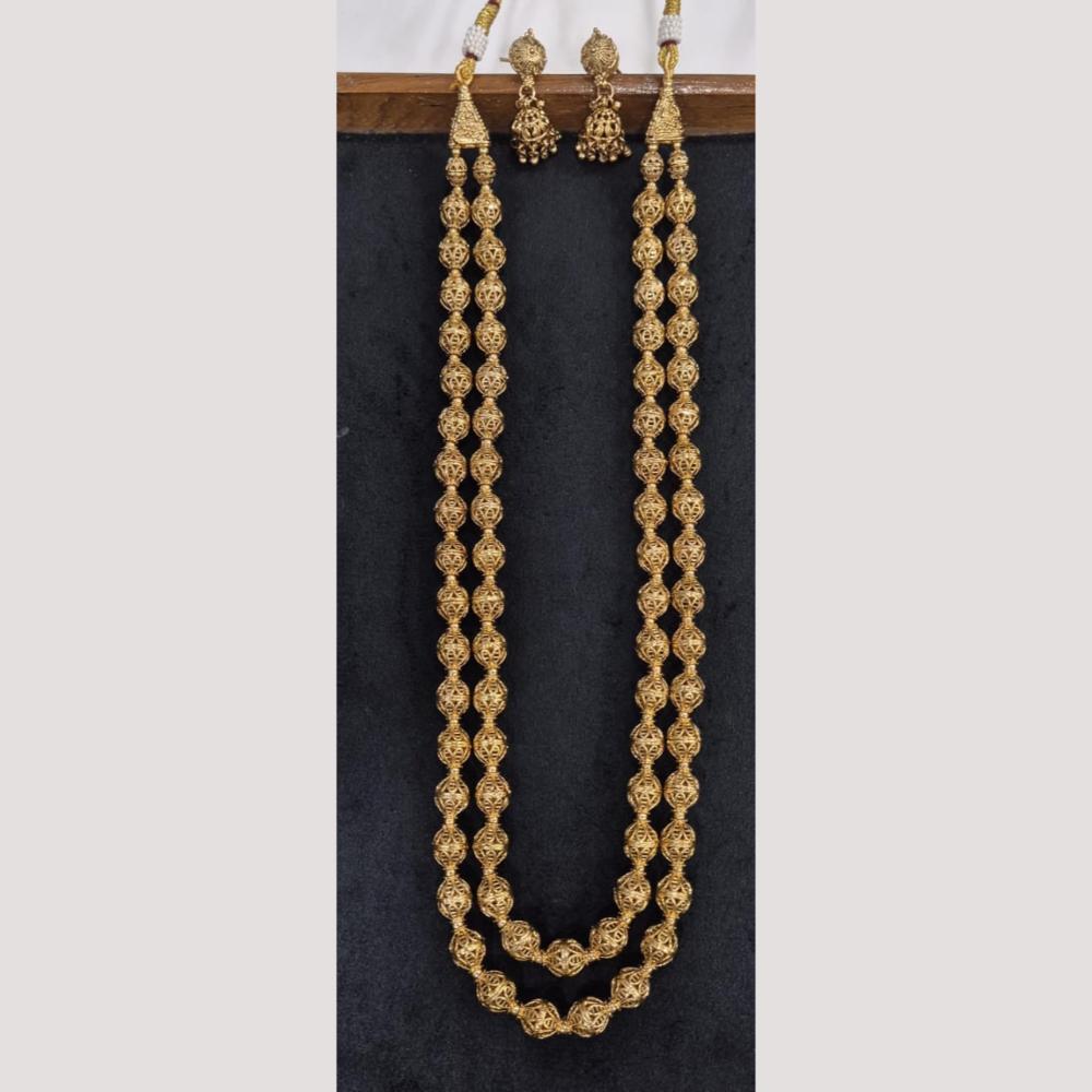 Kavita Art Gold Plated Long Necklace Set