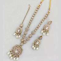 Kavita Art Gold Plated Kundan Long Necklace Set