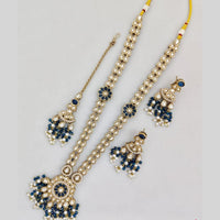 Kavita Art Gold Plated Kundan Long Necklace Set