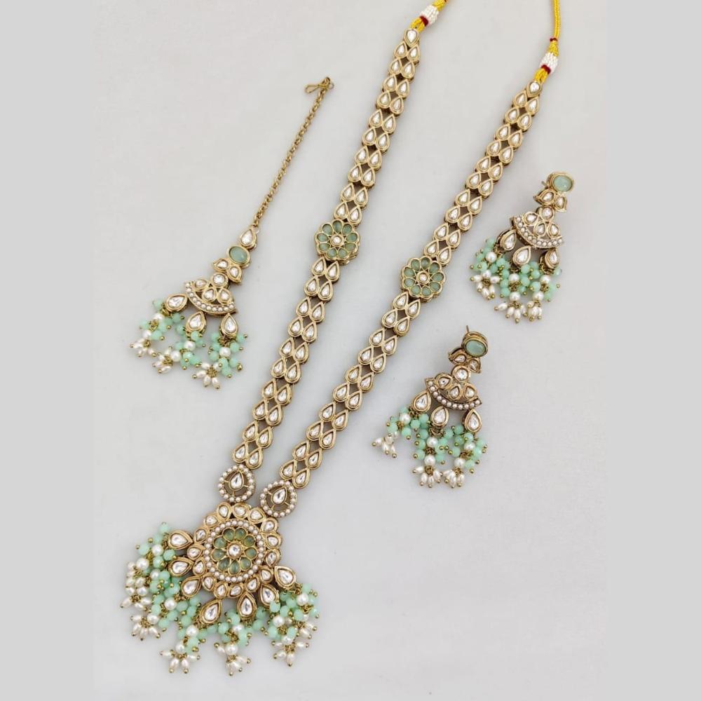 Kavita Art Gold Plated Kundan Long Necklace Set