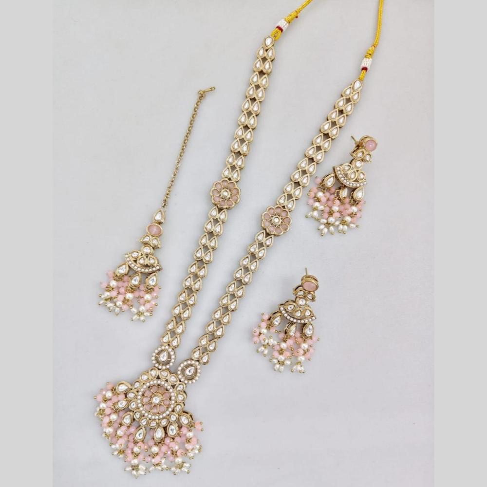 Kavita Art Gold Plated Kundan Long Necklace Set