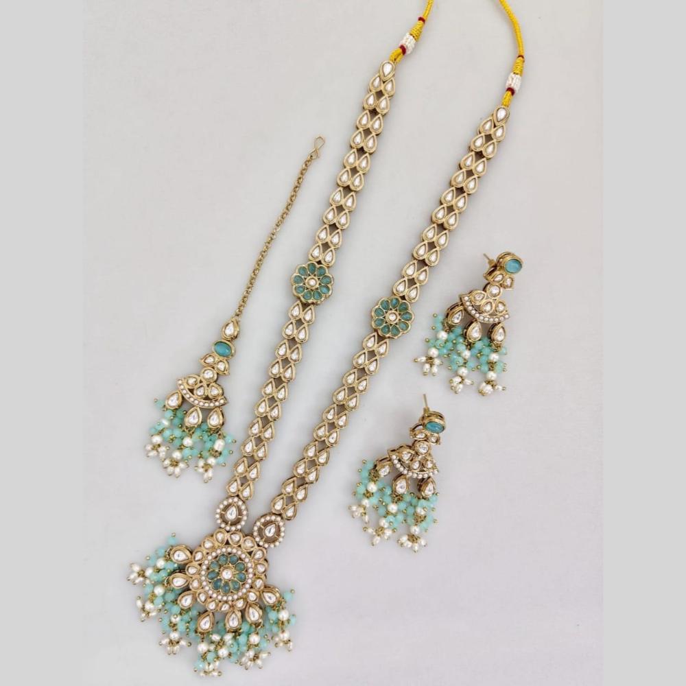 Kavita Art Gold Plated Kundan Long Necklace Set