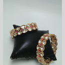 Kavita Art Gold Plated Polki Kundan Stone Bangles Set