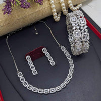 Kavita Art Gold Plated American Diamond Combo Set