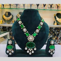 Kavita Art Gold Plated Polki Kundan Stone Necklace Set