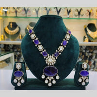 Kavita Art Gold Plated Polki Kundan Stone Necklace Set