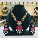 Kavita Art Gold Plated Polki Kundan Stone Necklace Set