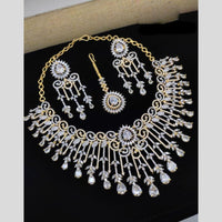 Kavita Art Gold Plated American Diamond Necklace Set