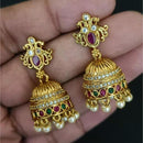 Kavita Art Gold Plated Austrian Stone And Pearl Jhumki Earrings