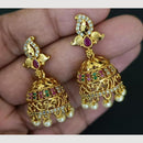 Kavita Art Gold Plated Austrian Stone And Pearl Jhumki Earrings