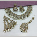 Kavita Art Gold Plated Crystal Stone And Pearl Necklace Set