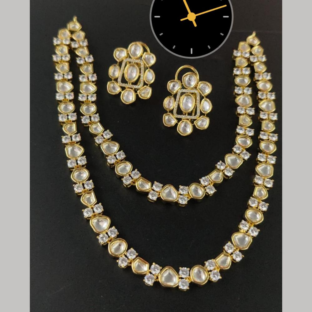 Kavita Art Gold Plated Kundan Stone Necklace Set