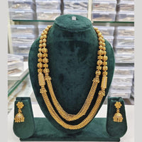 Kavita Art Gold Plated Austrian Stone And Beads Long Necklace Set 