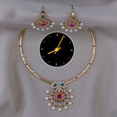 Kavita Art Royal Radiance Austrian Stone & Pearl Necklace Set