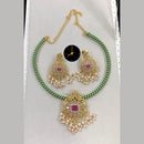 Kavita Art Festive Shine Pearl and Crystal Necklace Set