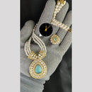 Kavita Art Crystal And Austrian Stone Beads Long Necklace Set