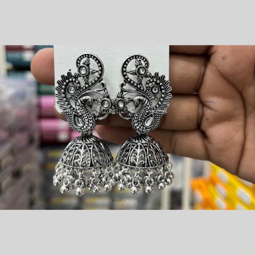 Kavita Art Vintage Look Kundan Stone Jhumki Earrings