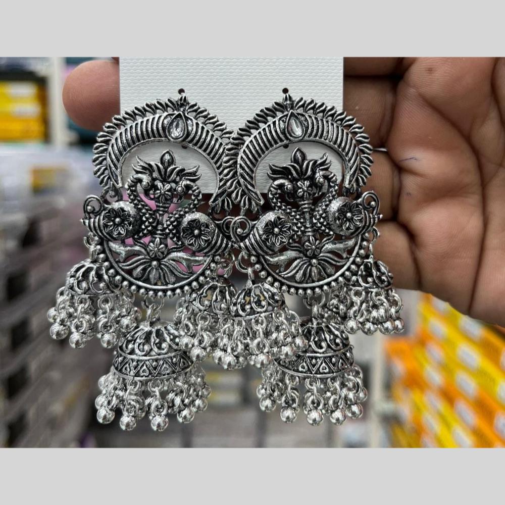 Kavita Art Vintage Look Kundan Stone Jhumki Earrings