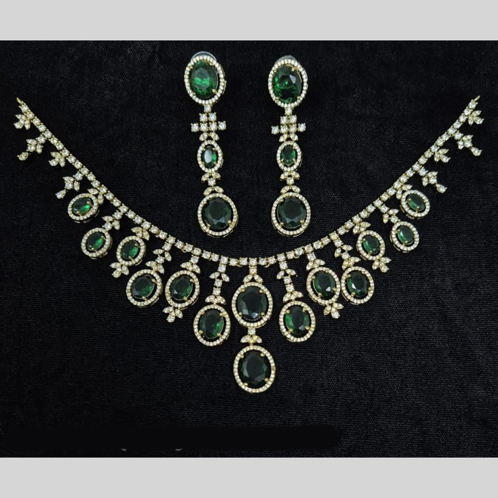 Kavita Art Luxury Look Austrian Stone And American Diamond Necklace Set