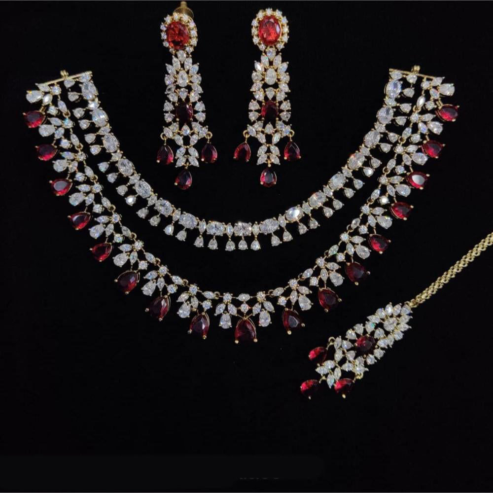 Kavita Art Luxury Look American Diamond Necklace Set