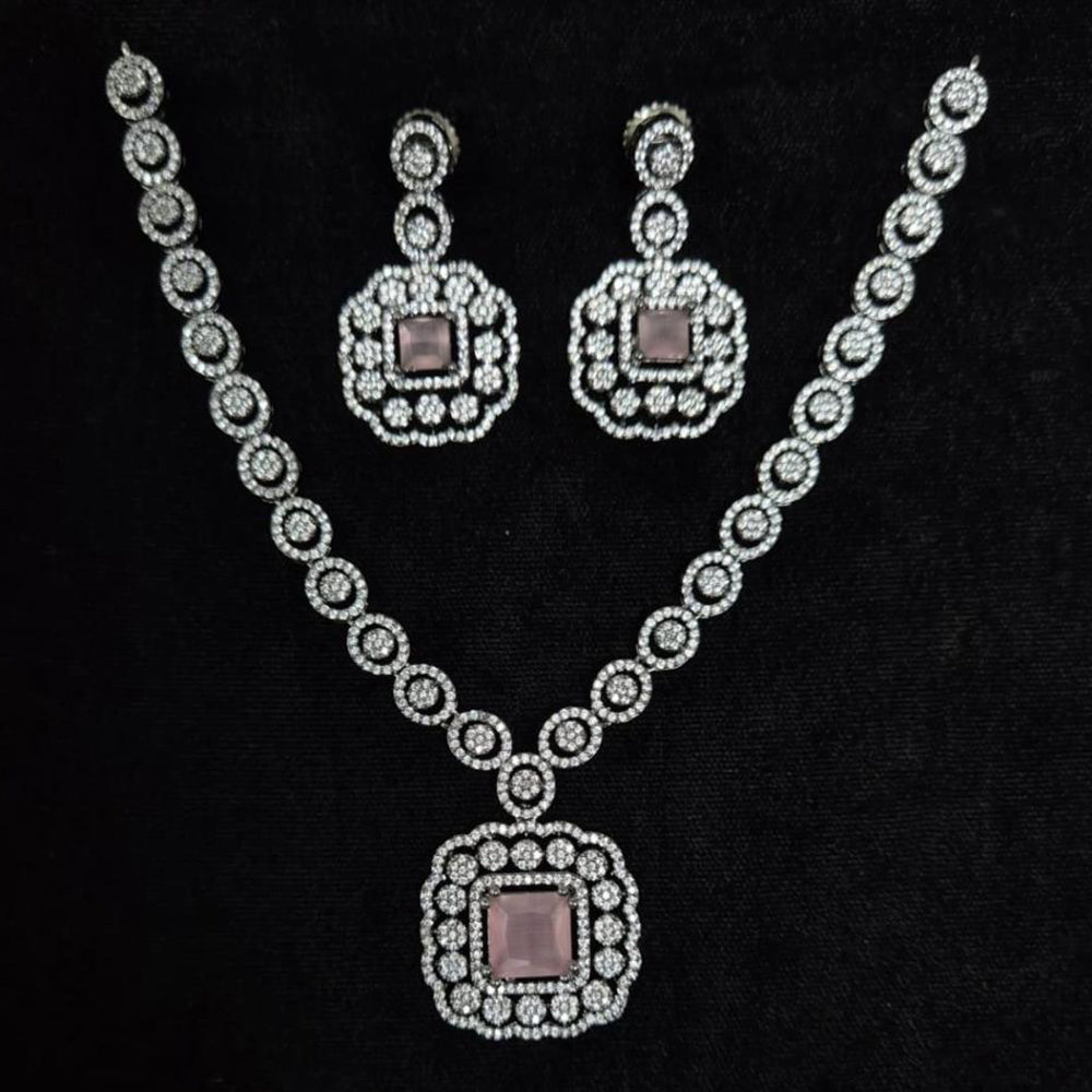 Kavita Art Luxury Look Austrian Stone And American Diamond Necklace Set