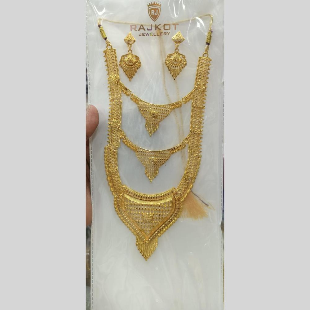 Kavita Art Royal Look Antique Multi Layer Long Necklace Set