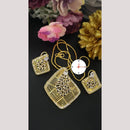 Kavita Art Graceful Sparkling American Diamond Pendant Set