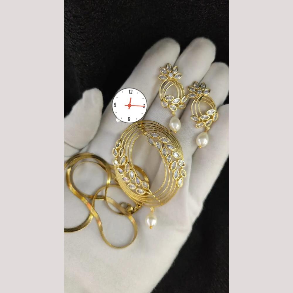 Kavita Art Kavita Art Graceful  Crystal Stone Pendant Set