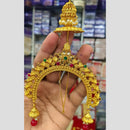 Kavita Art Ethnic Pota Stone And Pearl Hair Accessory 
