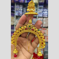 Kavita Art Ethnic Pota Stone And Pearl Hair Accessory 