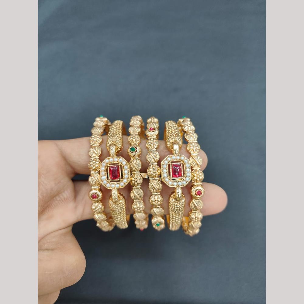Kavita Art StylishCrystal Stone Kada Bangles