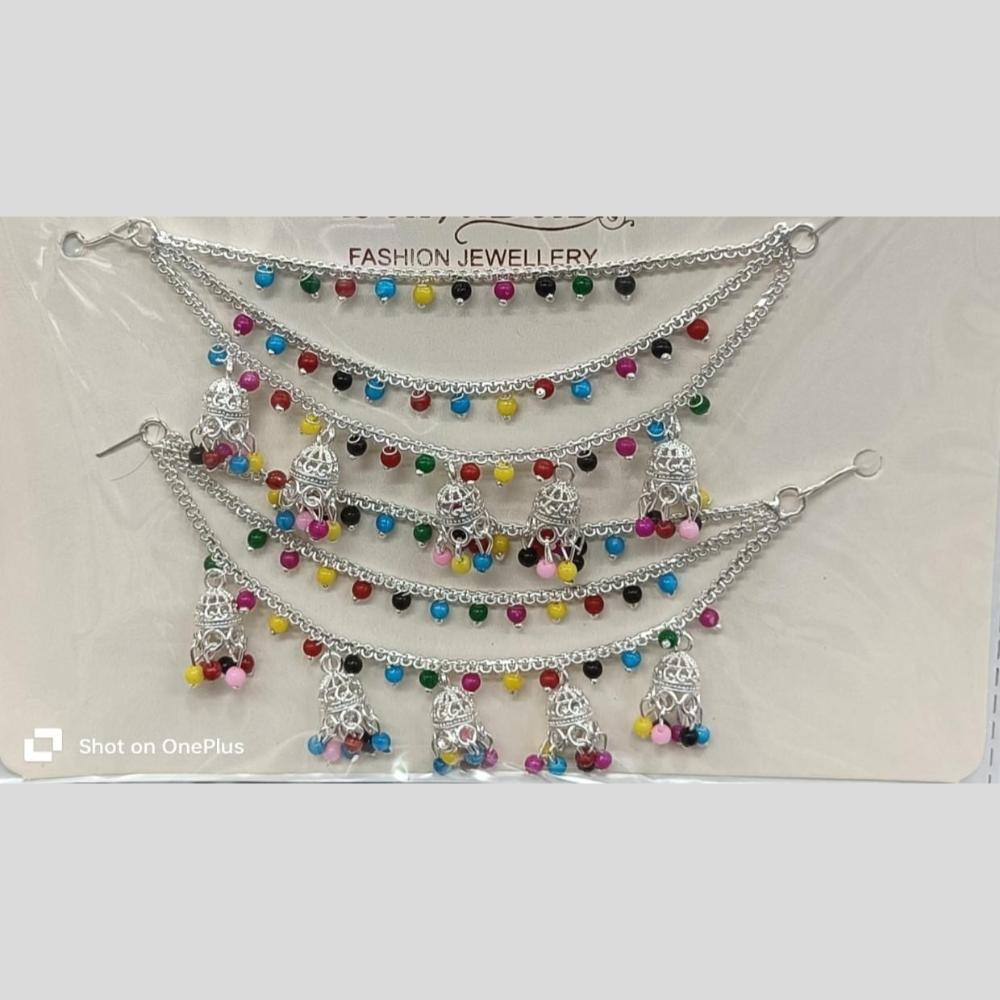 Kavita Art Royal Silver Plated Pearl Kan chain Elegance Draped In Tradition