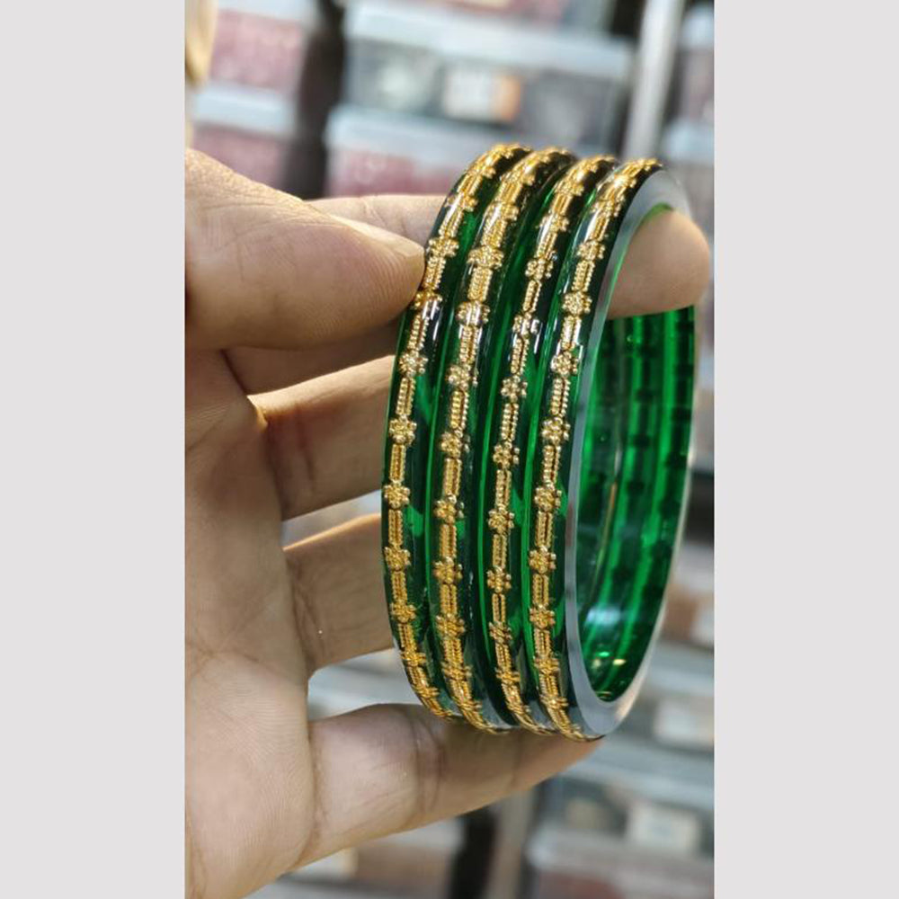 Kavita Art Festive Gold Stackable Bangles Set