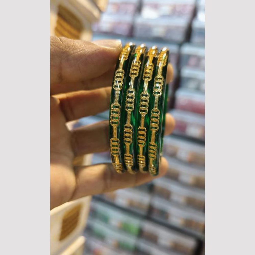 Kavita Art Festive Gold Stackable Bangles Set