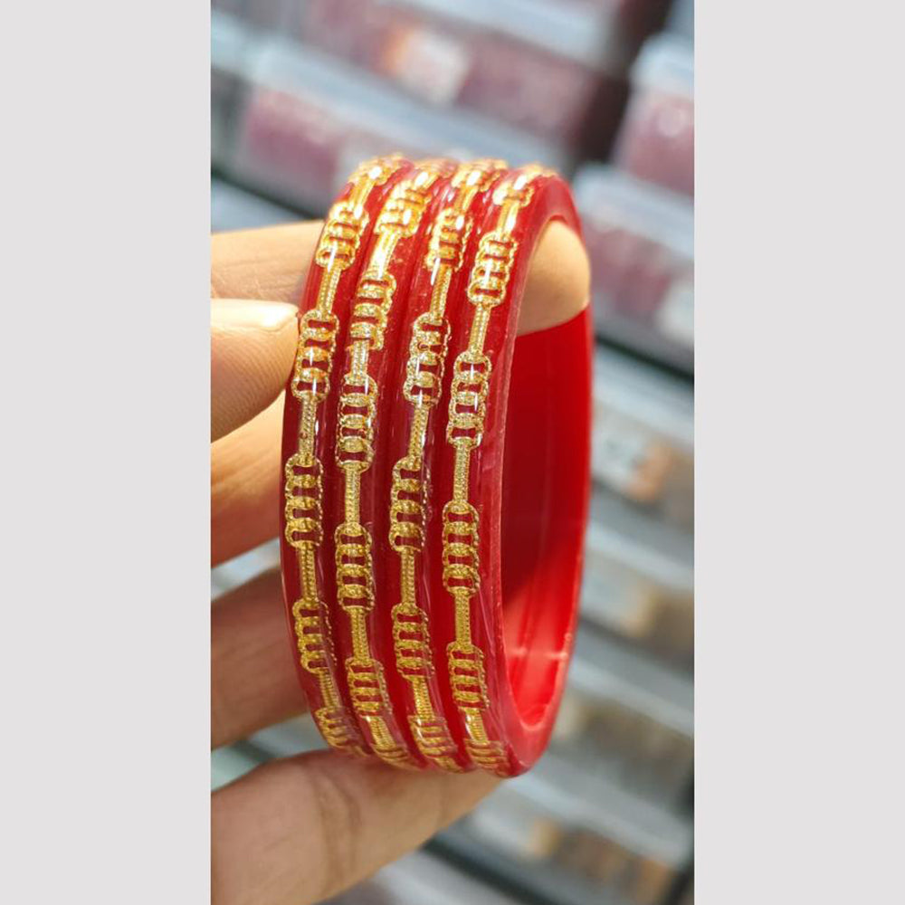 Kavita Art Festive Gold Stackable Bangles Set