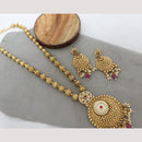 Kavita Art Premium Kundan & Pota Stone Necklace Set for Weddings