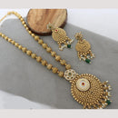 Kavita Art Premium Kundan & Pota Stone Necklace Set for Weddings