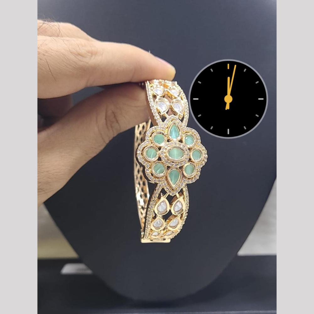 Kavita Art Royal Spark Polki Kundan Stone Openable Bracelet For Every Occassion