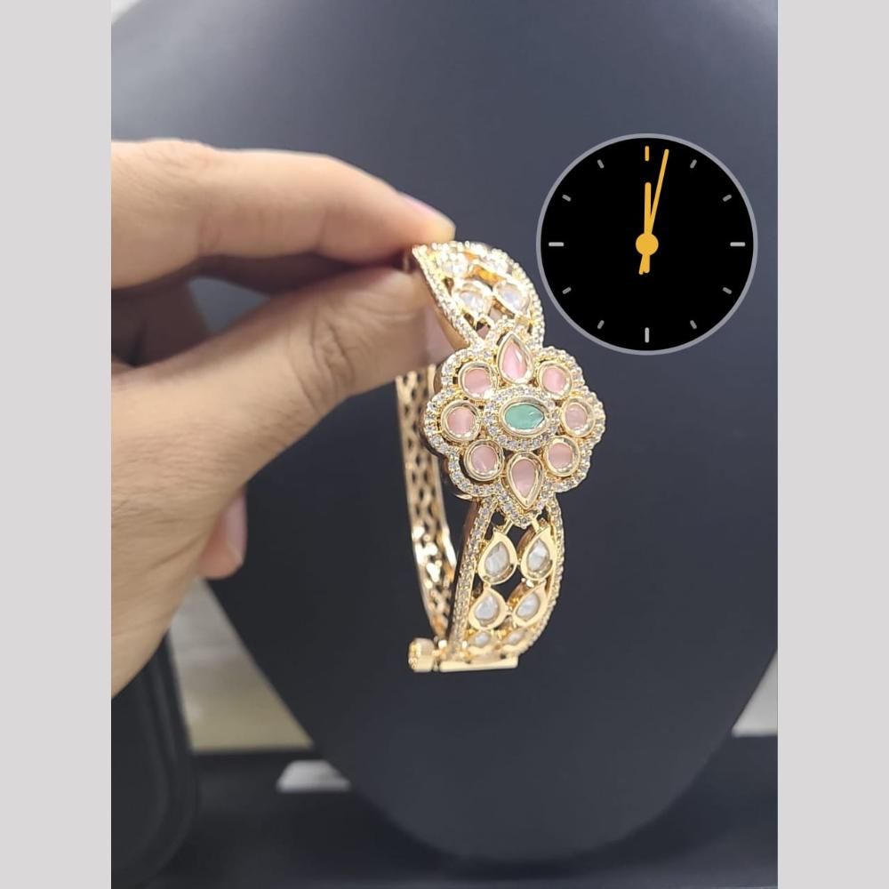 Kavita Art Royal Spark Polki Kundan Stone Openable Bracelet For Every Occassion