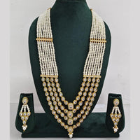 Kavita Art Royal Multi Layered Kundan And Pearl Long Necklace Set