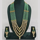 Kavita Art Royal Multi Layered Kundan And Pearl Long Necklace Set