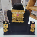 Kavita Art Royal Gold Kundan Choker Necklace Set For Festivals And Weddings