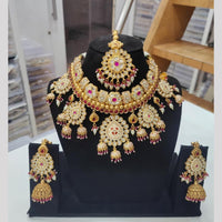 Kavita Art Ethnic Meenakari Work Kundan Necklace Set for Weddings