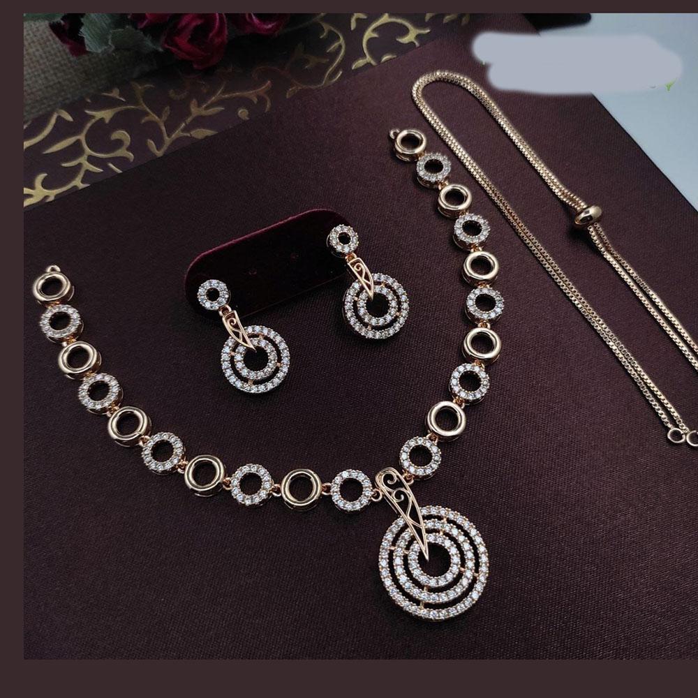 Kavita Art Graceful Sparkling Austrian Stone Necklace Set